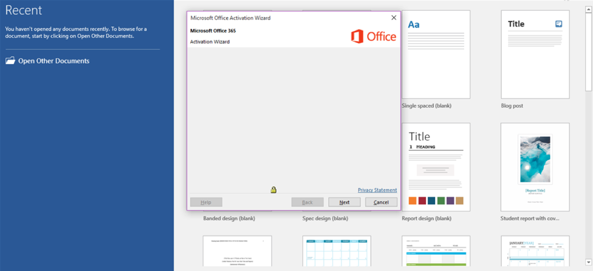 Office 365 Activation Wizard Blank Oxygen IT Solutions